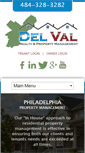 Mobile Screenshot of delvalproperty.com
